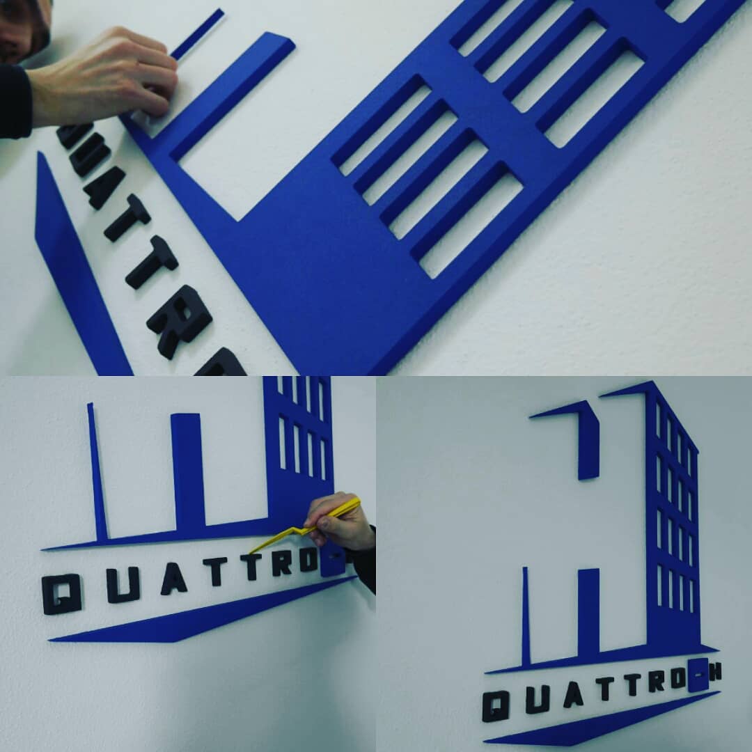 realizované 3D logo Quattro H