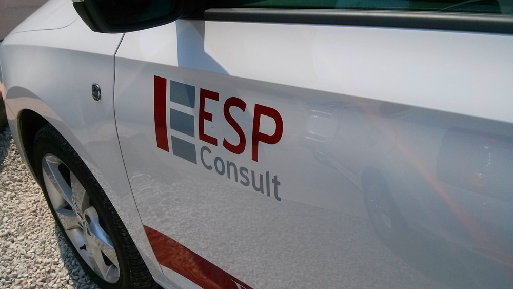 Samolepky na auto, polep auta - ESP Consult