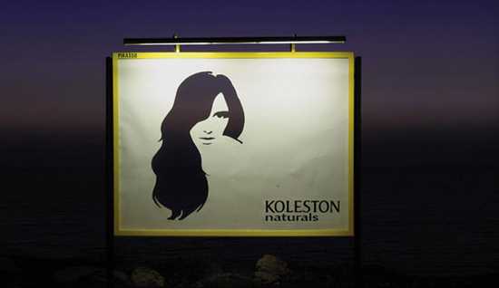 billboard na vlasovú kozmetiku