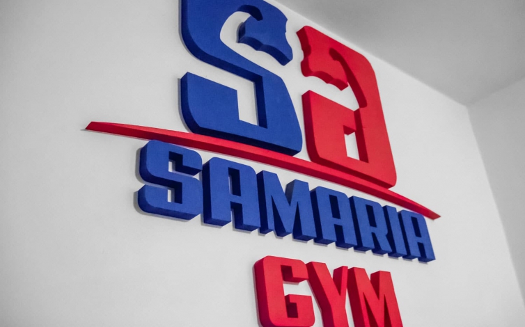 3D logá a nápisy - Samaria Gym
