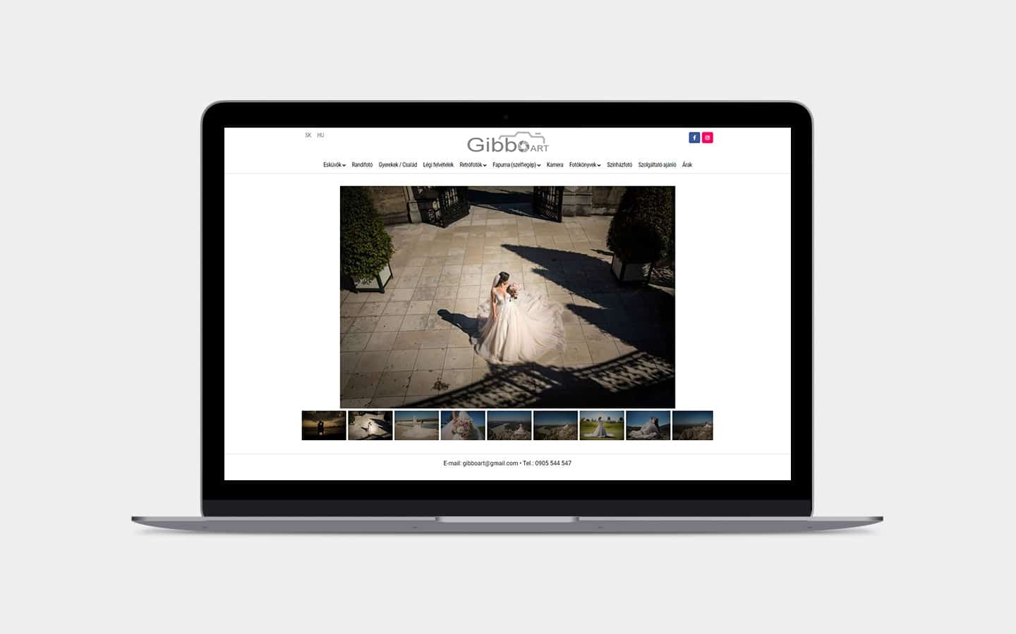 Tvorba web stránok - gibboart.sk
